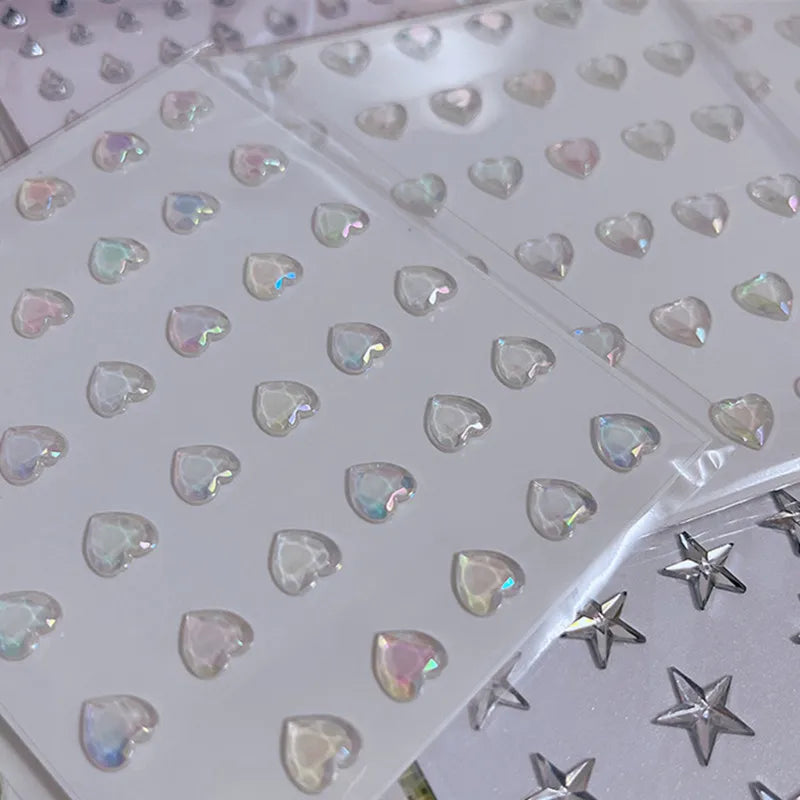 Stickers Strass Visage Jetables – Diamants Acryliques Crystal Larme & Yeux | Maquillage Scène & Festival