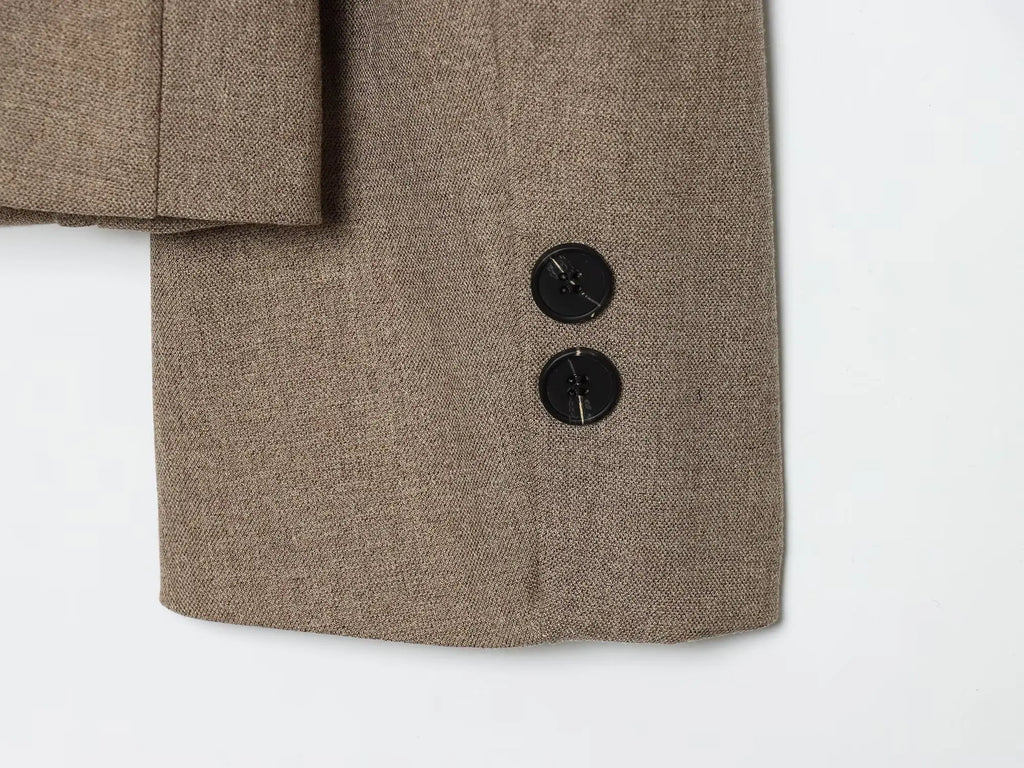 Blazer Femme Élégant Printemps 2026 – Veste Légère Style Street Voyage & Vacances | Tendance Jeune