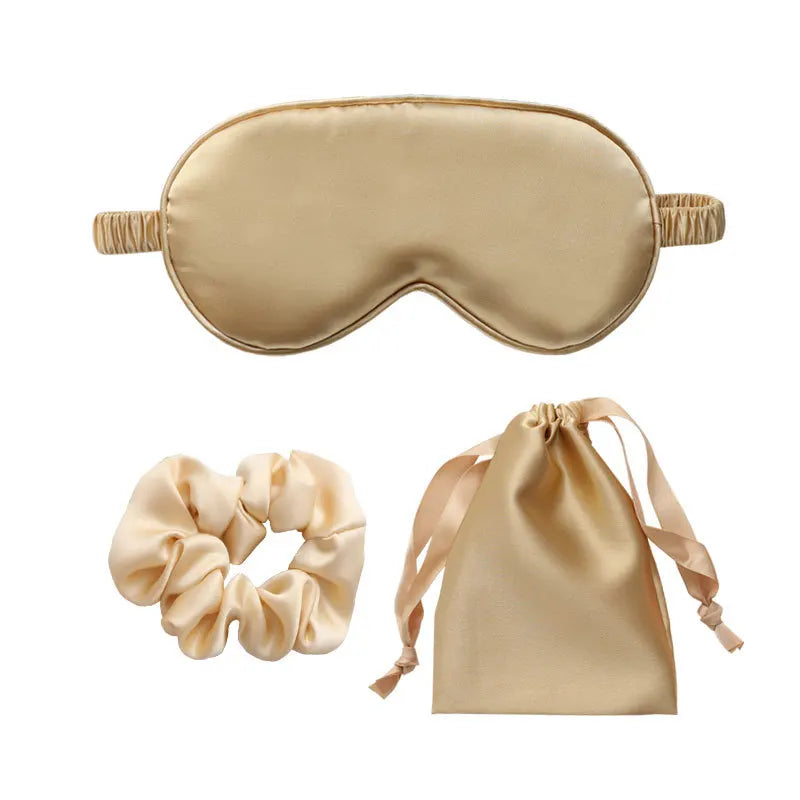 Lot 3 Seiden-Augenmasken für Damen – Seidige Anti-Licht-Schlafmaske | Schlaf, Reise & Erholung | Nachtpflege für Haut & Augen