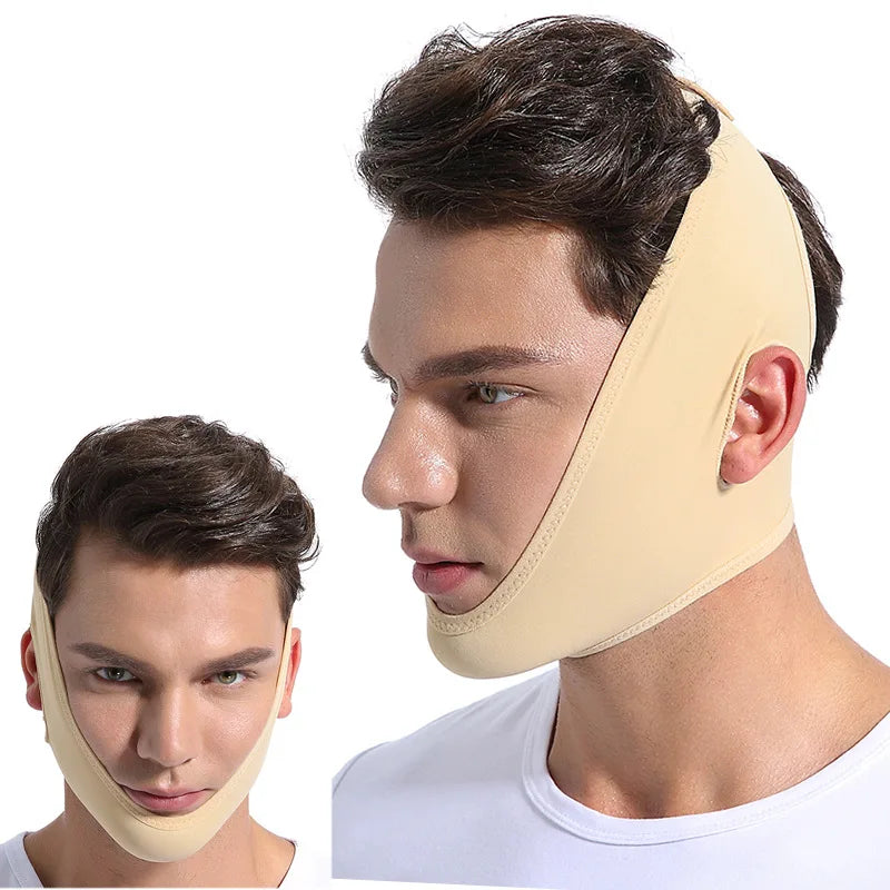 Masque Lifting V-Line Anti-Double Menton – Sangle Raffermissante Réutilisable | Contour Mâchoire & Soin Visage Homme Femme
