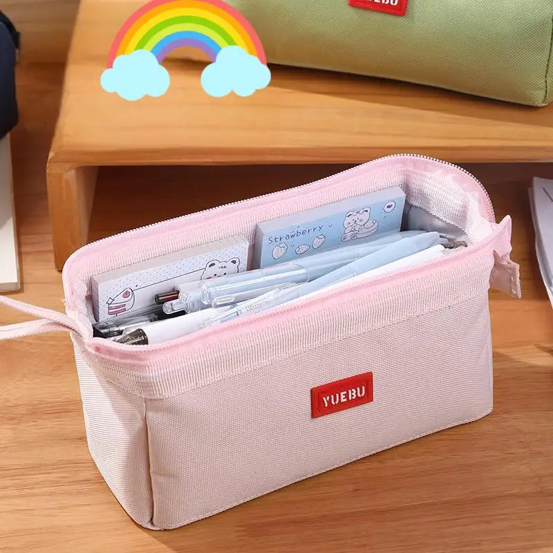 Trousse Crayons Grande Capacité – École & Maquillage | Rangement Stylos & Outils Beauté