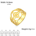 Bague Nœud Celtique Acier Inoxydable — Amulette Protection Wicca Couple