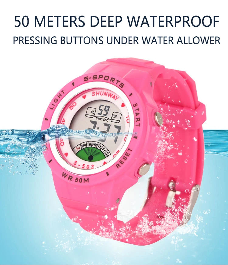 Montre Enfant UTHAI CE02 Quartz Colorée – Fille Garçon Étanche 50M Sport Student