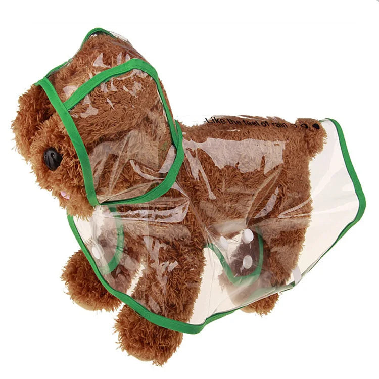 Imperméable Chien Transparent Poncho Imperméable Mode Bords Colorés Personnalisés – Costume Pluie Grande Race | Accessoires Chien