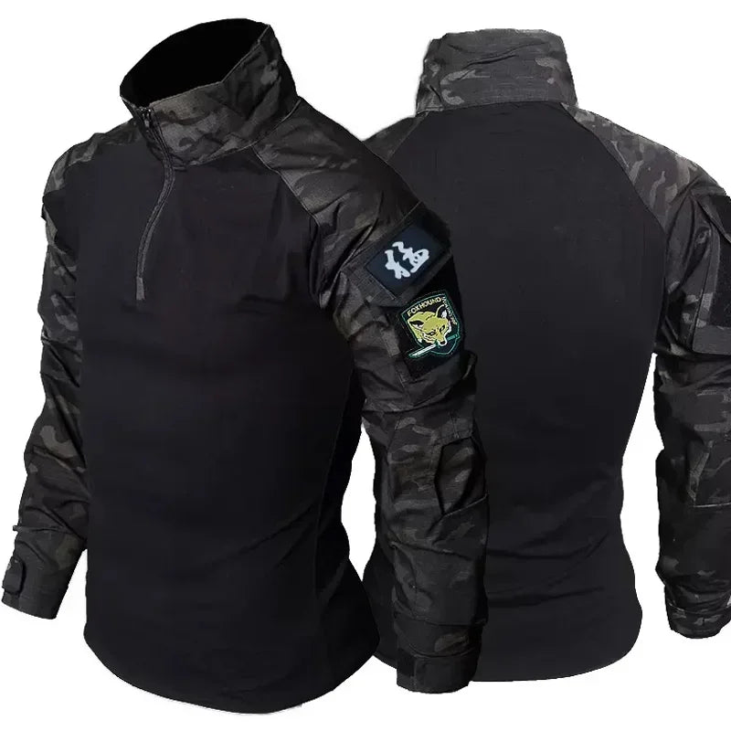 T-Shirt Tactique Homme Airsoft Combat Armée Paintball Chasse Respirant Outdoor Militaire | T-Shirt Tactique Outdoor Premium
