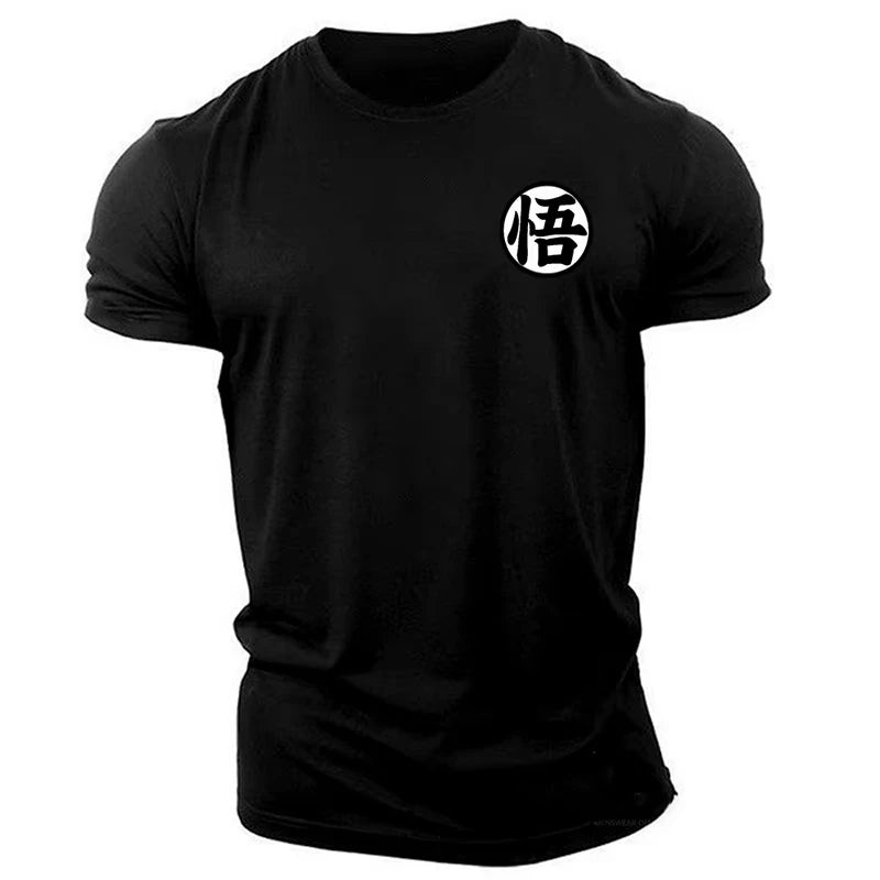 Unisex-T-Shirt Bedruckt Legendärer Krieger Anime Gym Fitness Streetwear Lässig Sommer Rundhals Kurzarm | Anime Streetwear Premium T-Shirt