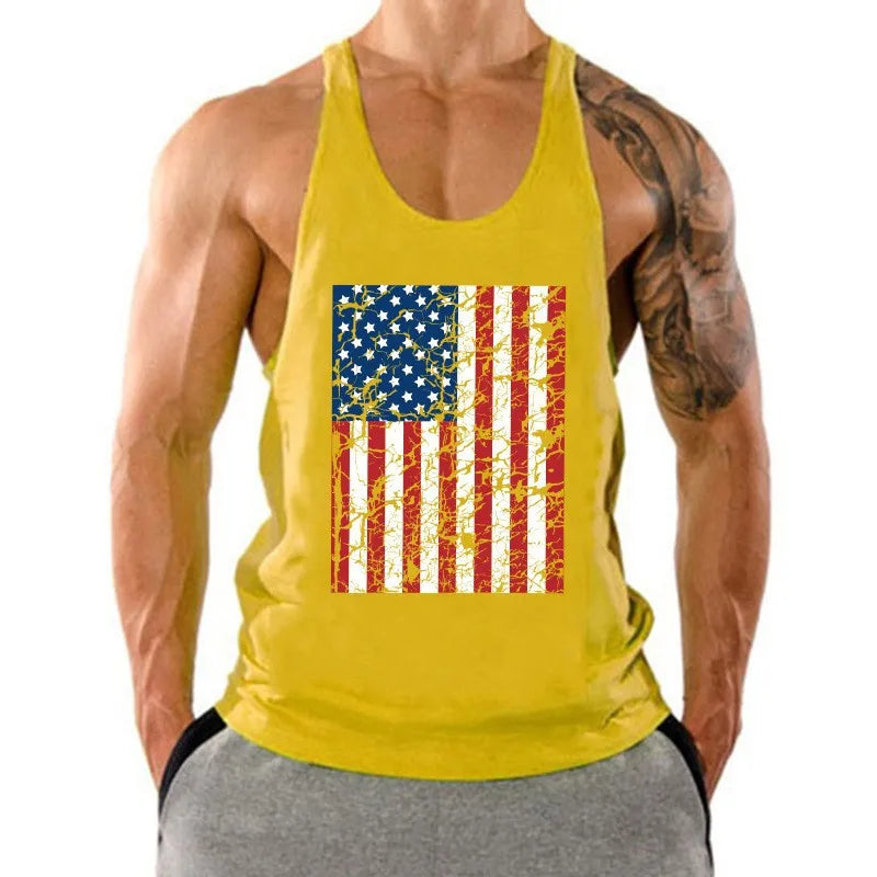 Débardeur Stringer Y-Back Homme Coton – Musculation & Bodybuilding | Sans Manches Respirant | Fitness & Workout Été