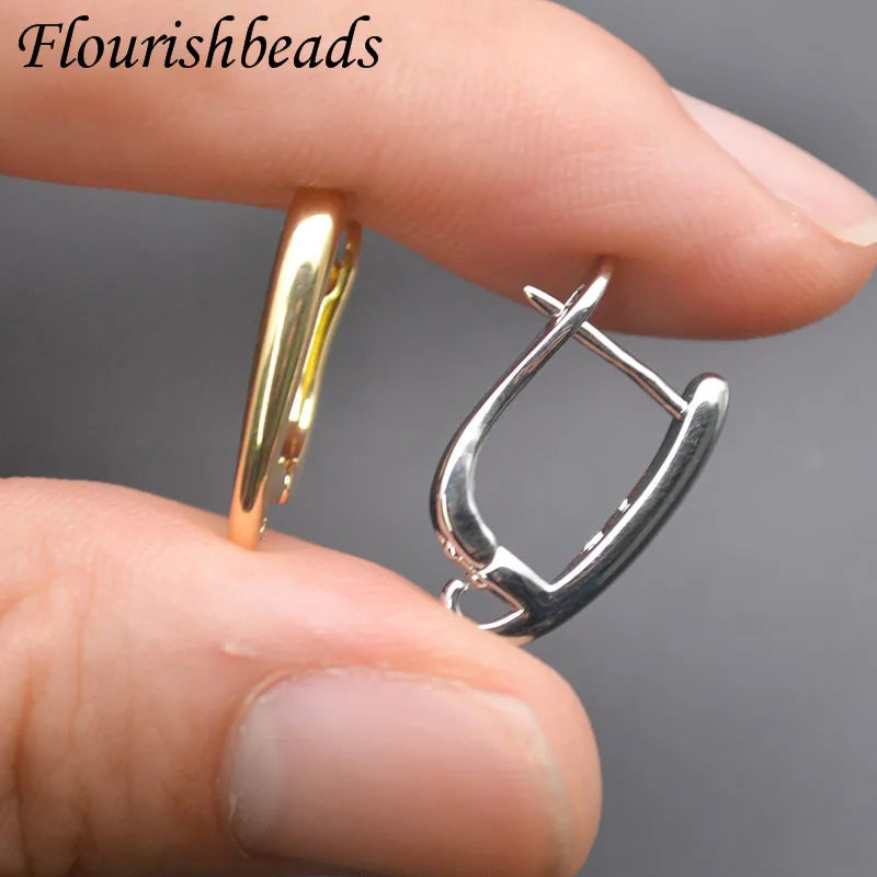 Ohrhaken Ohrringe 18k Gold Anlaufgeschützt Packung 30 Stk. – Glattes Premium-Finish | DIY Schmuck Zubehör für Hochzeit, Weihnachten & Bastelarbeiten
