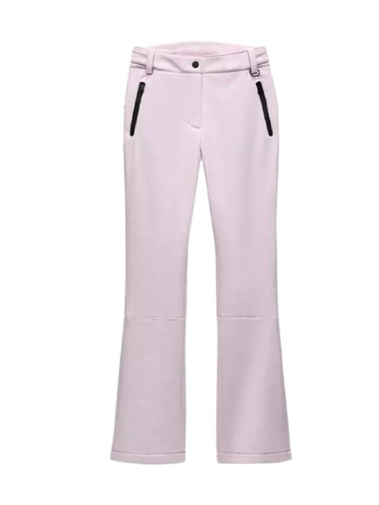 Ensemble de Ski Femme 2 Pièces – Veste Capuche Zipper Chaude + Pantalon Sport Long | Confort Hiver 2025