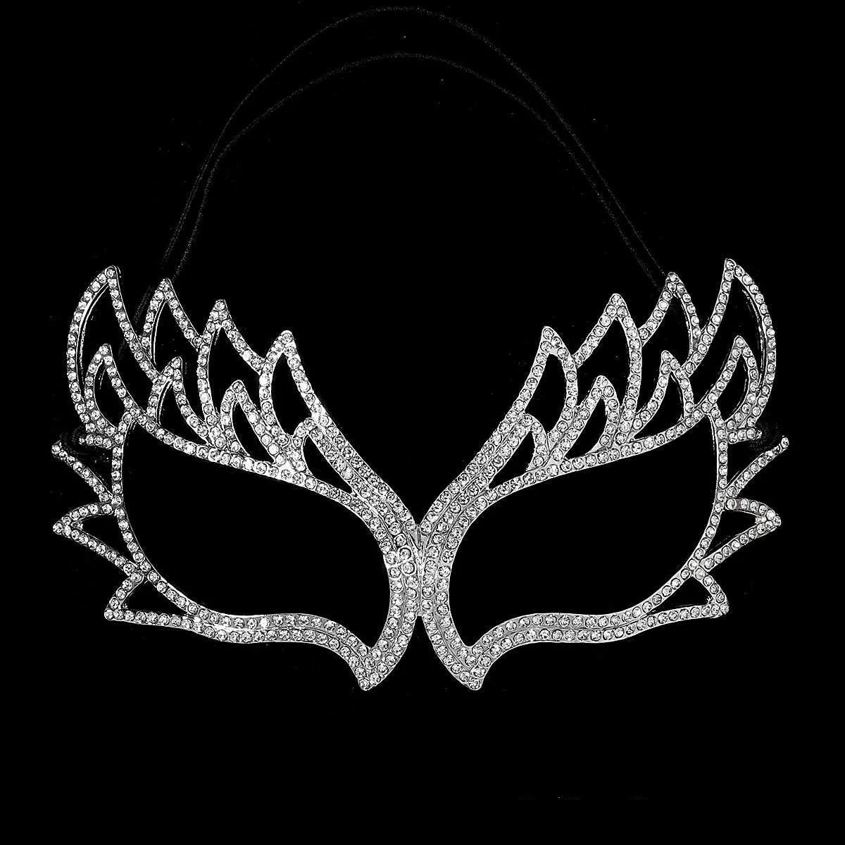 Halbgesichtsmaske Schmetterling Strass - Maskerade, Halloween & Party