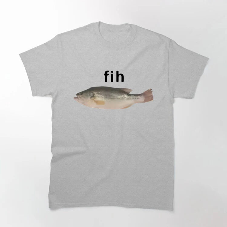 T-Shirt Homme Mème Poisson Humour Harajuku Oversize Manches Courtes Été Y2K Casual Funny Tendance Confortable Viral – T-Shirt Humour Premium Mème Poisson Harajuku Oversize Y2K | Mode Homme Pop Culture Humour Premium