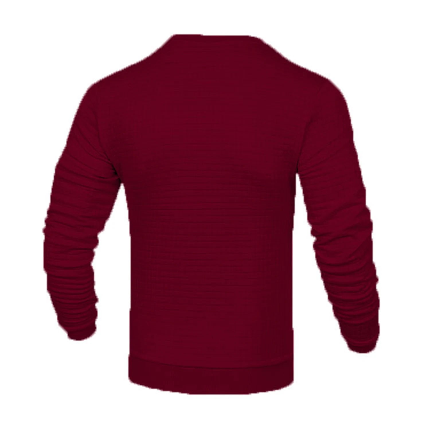 Hoodie Homme Col Rond Jacquard Carreaux Waffle Texture Fashion Casual Chaud Tendance Streetwear – Sweat À Capuche Motif Carreaux Premium | Mode Homme Streetwear Premium
