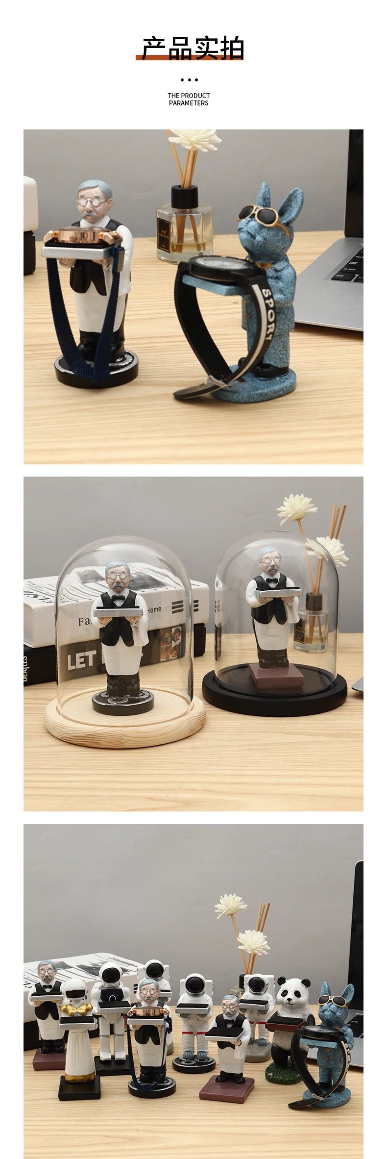 Présentoir Montre Verre Créatif – Support Organisateur Rangement Montres Cadeau Idée