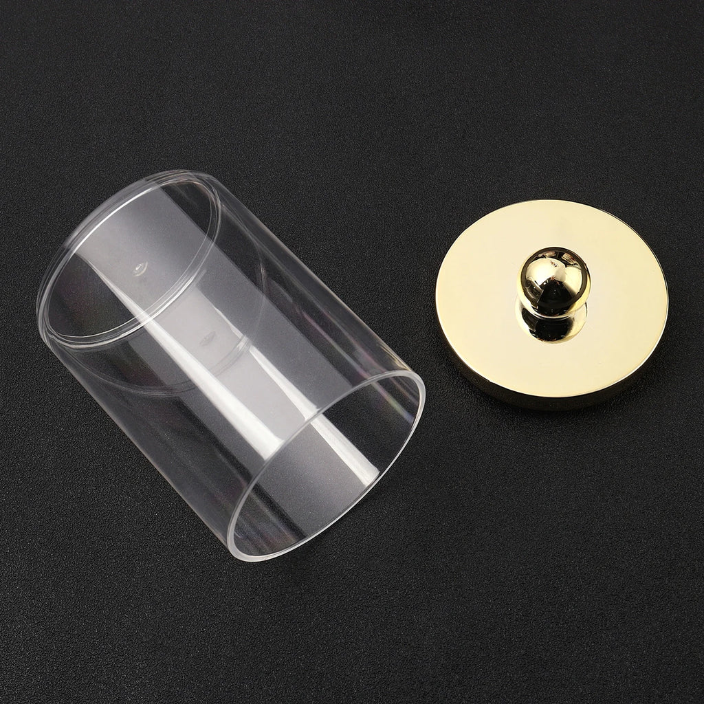 Pot Rangement Cotons-Tiges Apothecary – Lot 1/2/3 Pcs | Distributeur Transparent Salle de Bain