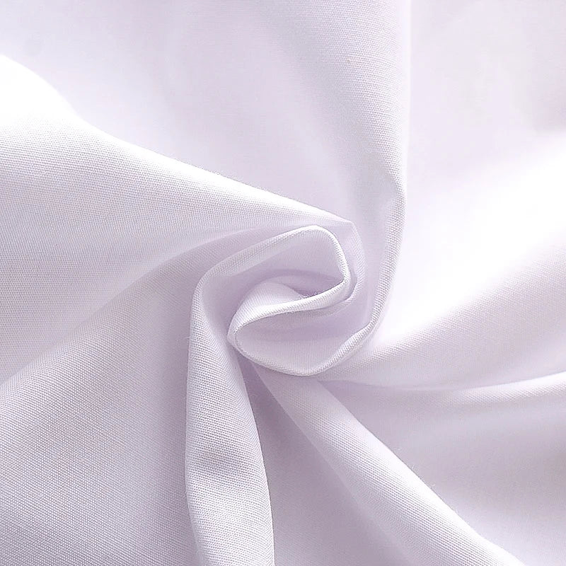 Chemise Garçon Manches Longues Col Rabattu Poche Épaule – Chemise Blanche Confortable Printemps Automne Enfant