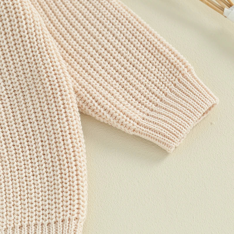 Gilet Cardigan Bébé Tricoté Coton Unisexe – Pull Printemps Automne Enfant Garçon Fille