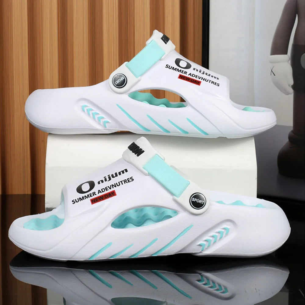Sandales Sport Homme Comwarm Semelle Épaisse Massage – Slides Plage Casual Grande Taille