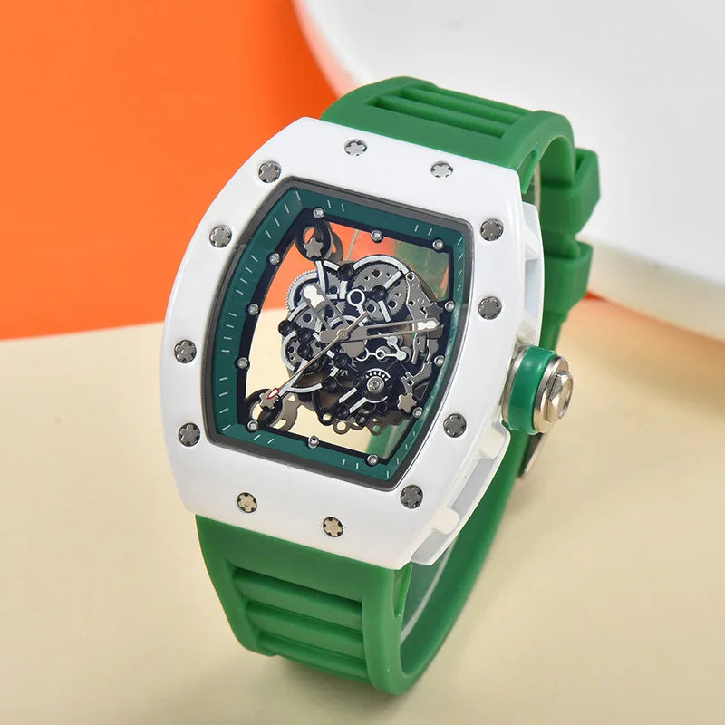 Montre Homme Luxe Mécanique Automatique Transparente – Étanche Fashion Tendance 2025
