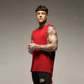 Débardeur Long Homme Coton – Style Hip Hop & Gym | Sans Manches Casual & Fitness | Streetwear Été Tendance