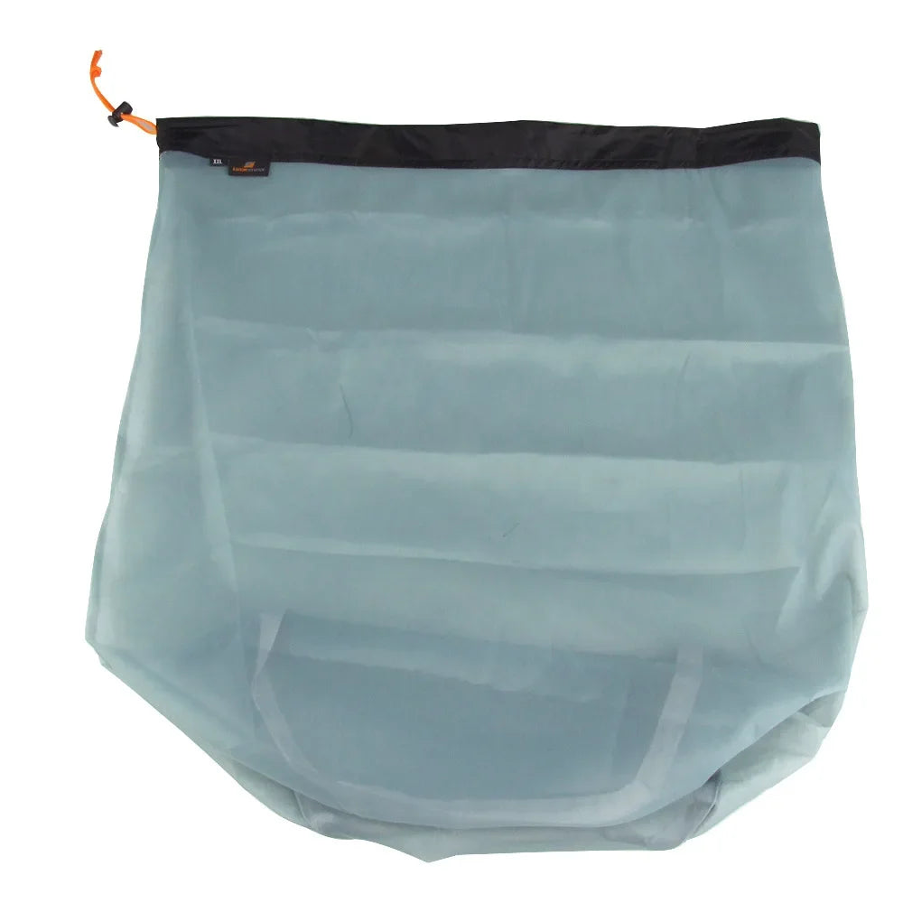 Sac Filet Nylon Ultraléger Cordon – Rangement Sac de Couchage Voyage Randonnée Camping Outdoor S/M/L/XL/XXL