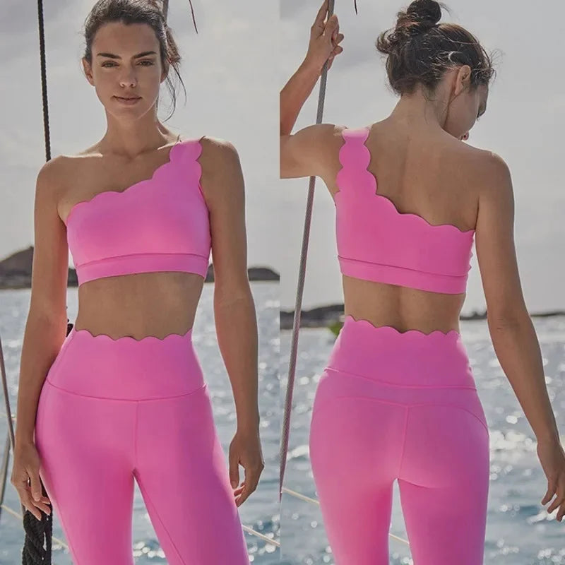 Ensemble Yoga Femme Crop Top Dos Nu & Legging – Respirant, Sexy & Anti-Transpiration | Gym, Fitness & Sport Été