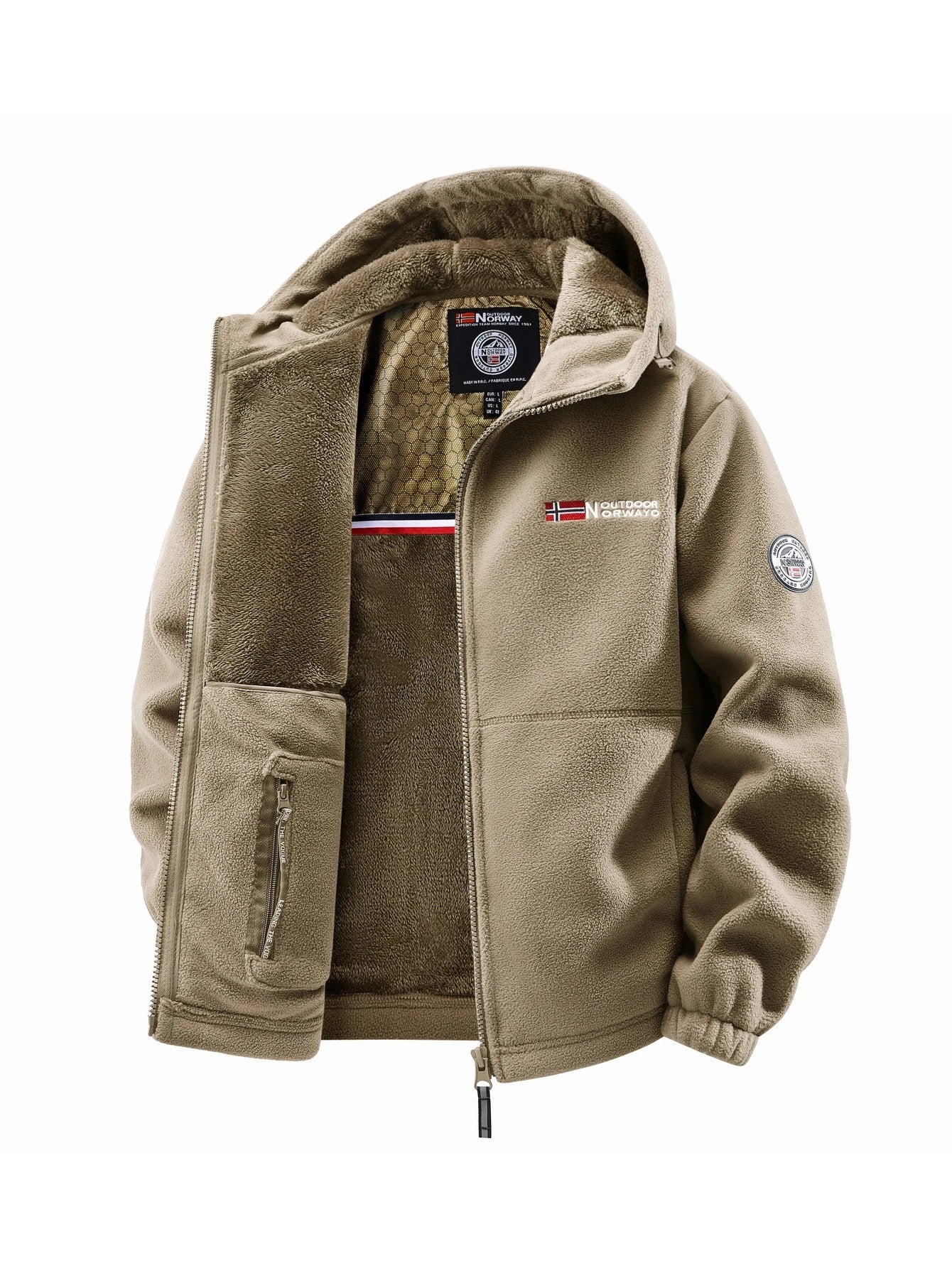 Veste À Capuche Homme Automne Hiver Outdoor Polyvalente Streetwear Voyage Casual Élégante | Jacket Outdoor Premium