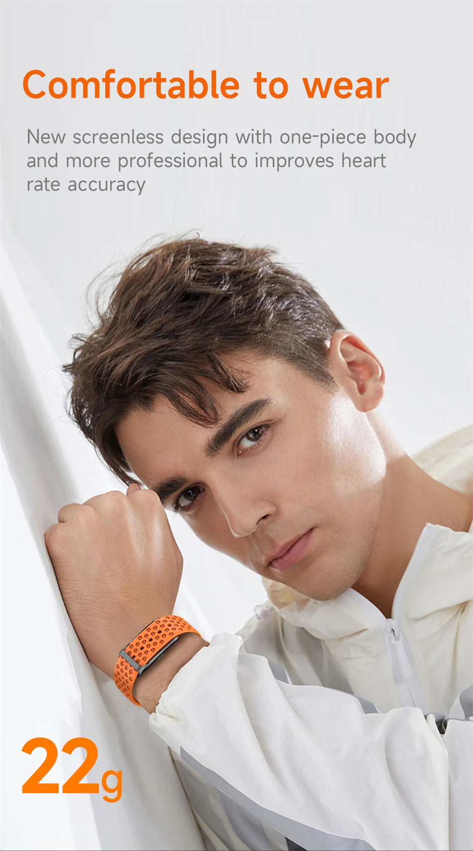 Bracelet Connecté Sport & Santé – Suivi Continu 24h/24 | Sommeil, Stress & Multi-Sport | Monitoring Santé Automatique