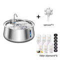Fontaine à Eau Chat & Chien Inox 4L Automatique – Distributeur Eau Grande Capacité Filtration Multi-Couches | Bol Eau Animaux