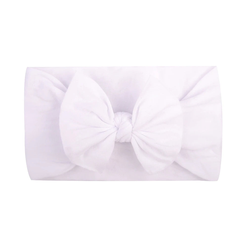 Bandeau Nœud Bébé Fille Élastique Large – Turban Headband Accessoire Cheveux 48 Couleurs