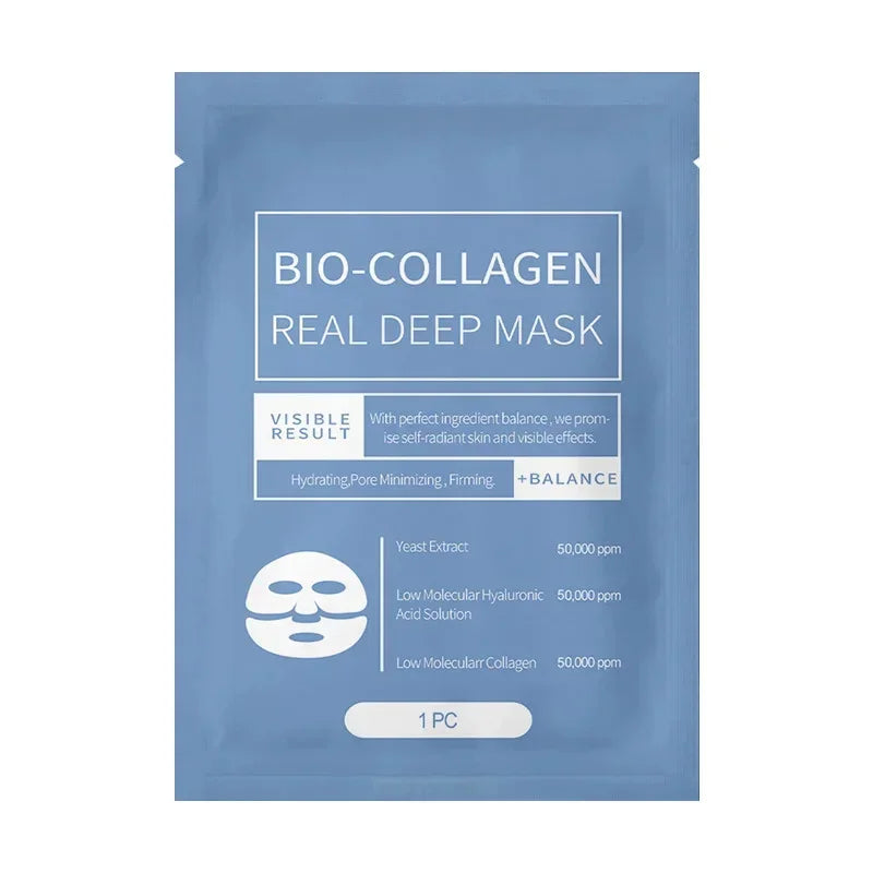 Masque Bio Collagène Coréen - Anti-Rides, Lifting & Fermeté Peau