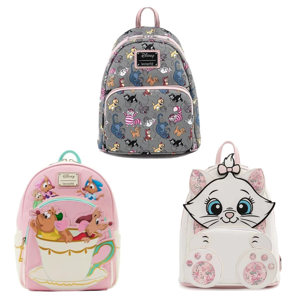 Mini Sac à Dos Femme Aristocats Marie – Sac Épaule Floral Kawaii École Cute