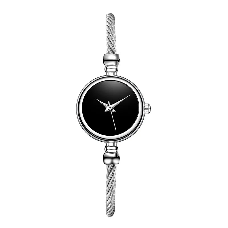 Montre Femme MAYZHISU Rétro Quartz Or – Bracelet Bangle Chaîne Acier Luxe Minimaliste