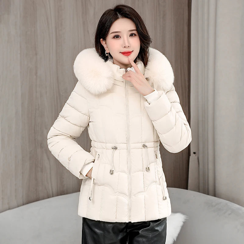 Doudoune Courte Femme À Capuche – Manteau Matelassé Chaud Haute Qualité | Hiver 2025 Tendance