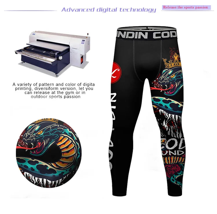 Leggings de Compression Homme - BJJ, Grappling & Fitness
