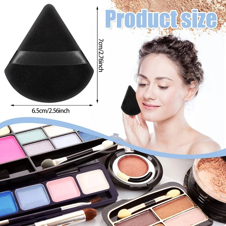 Éponges Triangle Puff Maquillage – Lot 10 Pcs | Blender Poudre & Fond de Teint