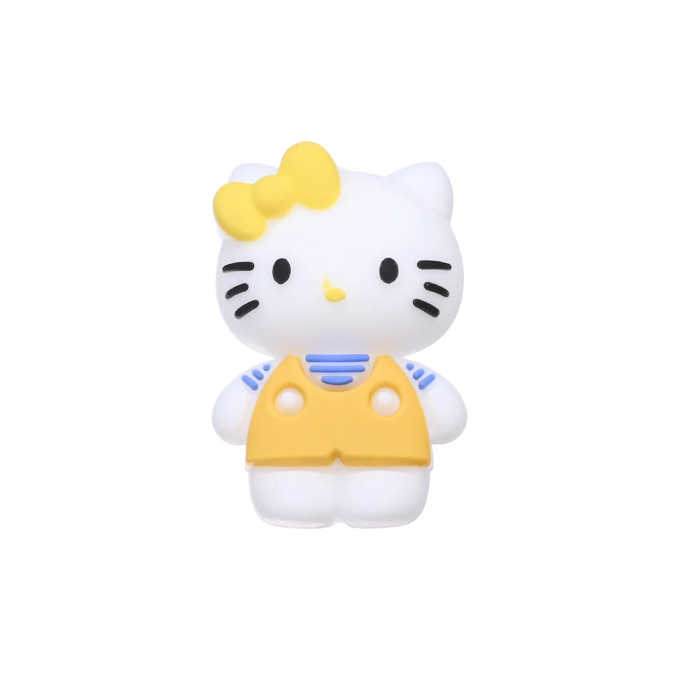7 Perles Silicone 3D Thème Sanrio Hello Kitty – Perles Focus DIY Colliers Bracelets Attache-Tétine