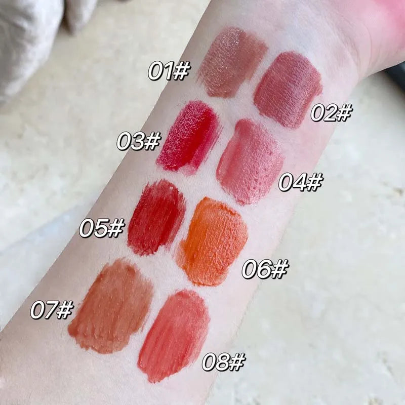 Gloss Miroir Iced Tea – Lip Glaze Jelly Transparent Waterproof | Rouge à Lèvres Liquide Effet Glacé