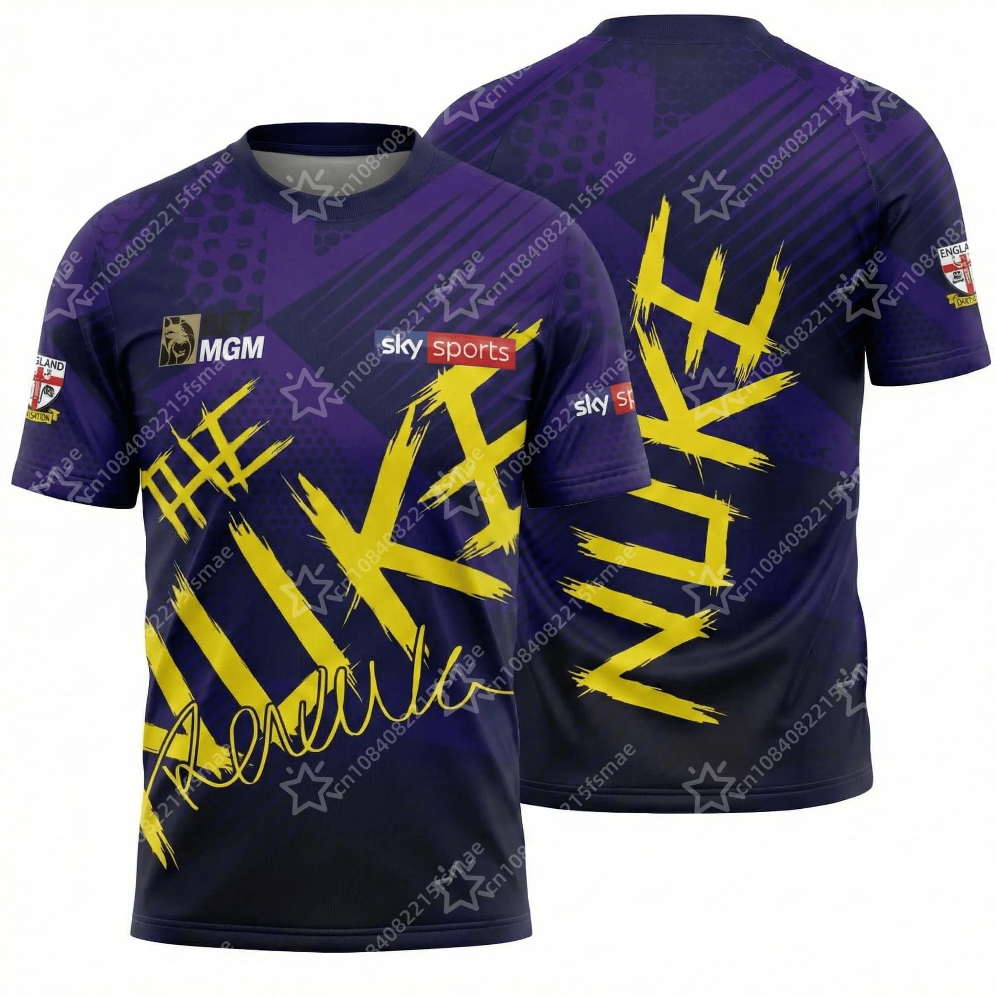 T-Shirt Fan Luke Littler "The Nuke" PDC Darts 2026 – Maillot Imprimé 3D Manches Courtes Homme