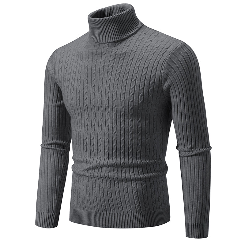 Herren Rollkragenpullover Gestrickt Wolle Warm Winter Uni Casual Outdoor Bequem Weich Elegant Zeitlos – Premium Rollkragenpullover Winter | Premium Herrenmode Winter