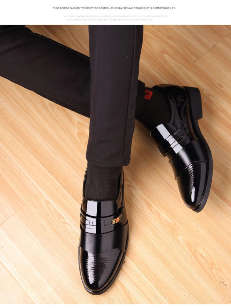 Chaussures Cuir Business Rehaussantes Homme – Formal Casual Automne Confortables