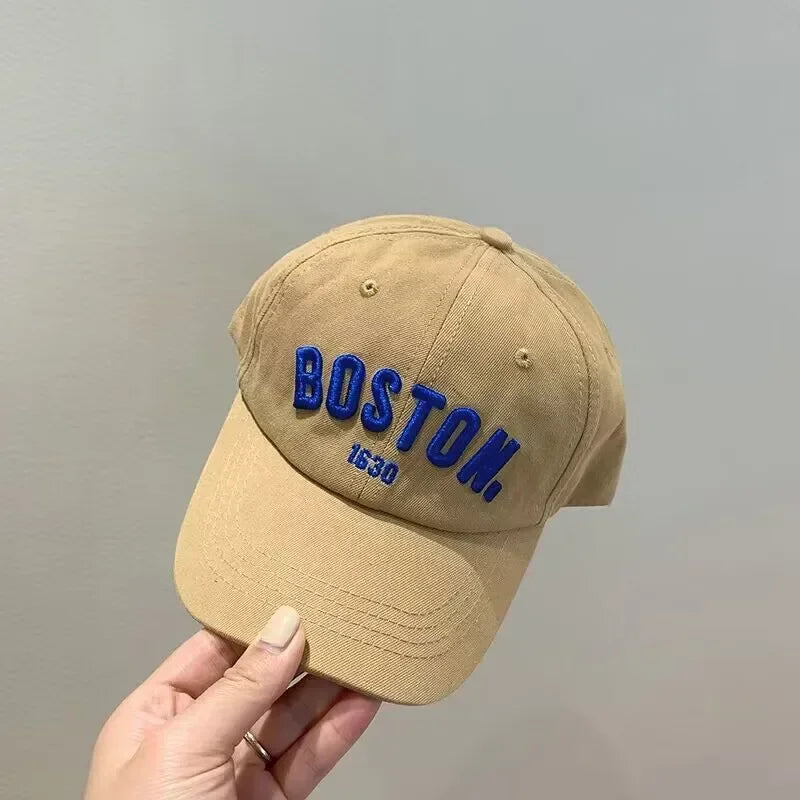Casquette Baseball Enfant Brodée Lettre Unisexe – Bob Soleil Réglable Printemps Été Garçon Fille Bébé