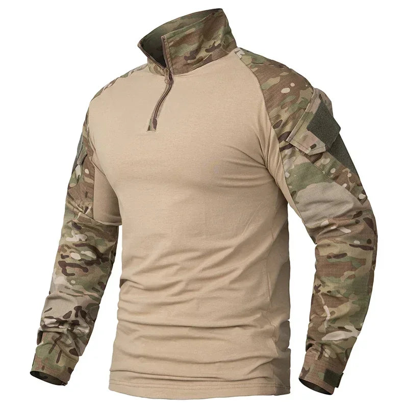 T-Shirt Tactique Homme Airsoft Combat Armée Paintball Chasse Respirant Outdoor Militaire | T-Shirt Tactique Outdoor Premium