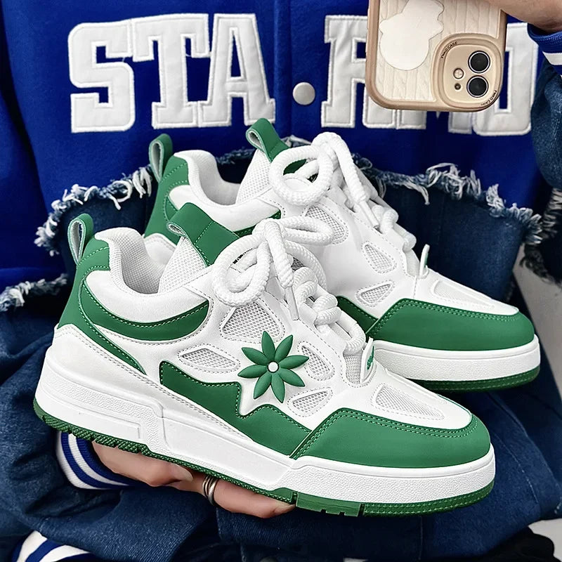 Sneakers Plateforme Vulcanisées Homme – Semelle Épaisse Respirantes Résistantes Sport Casual