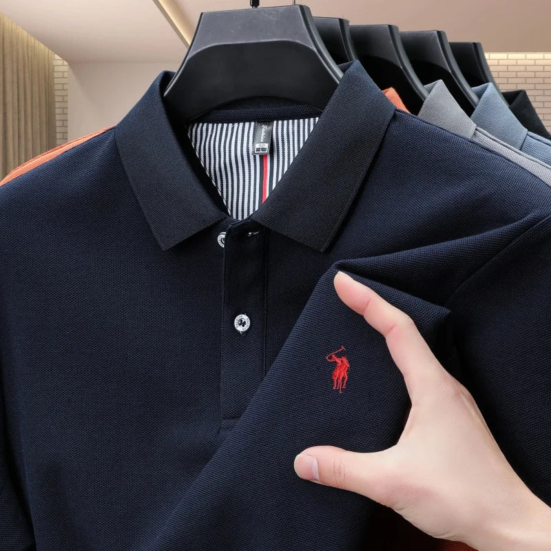 Polo Golf Coton 100% Brodé Homme – Qualité Premium Designer Personnalisé Été
