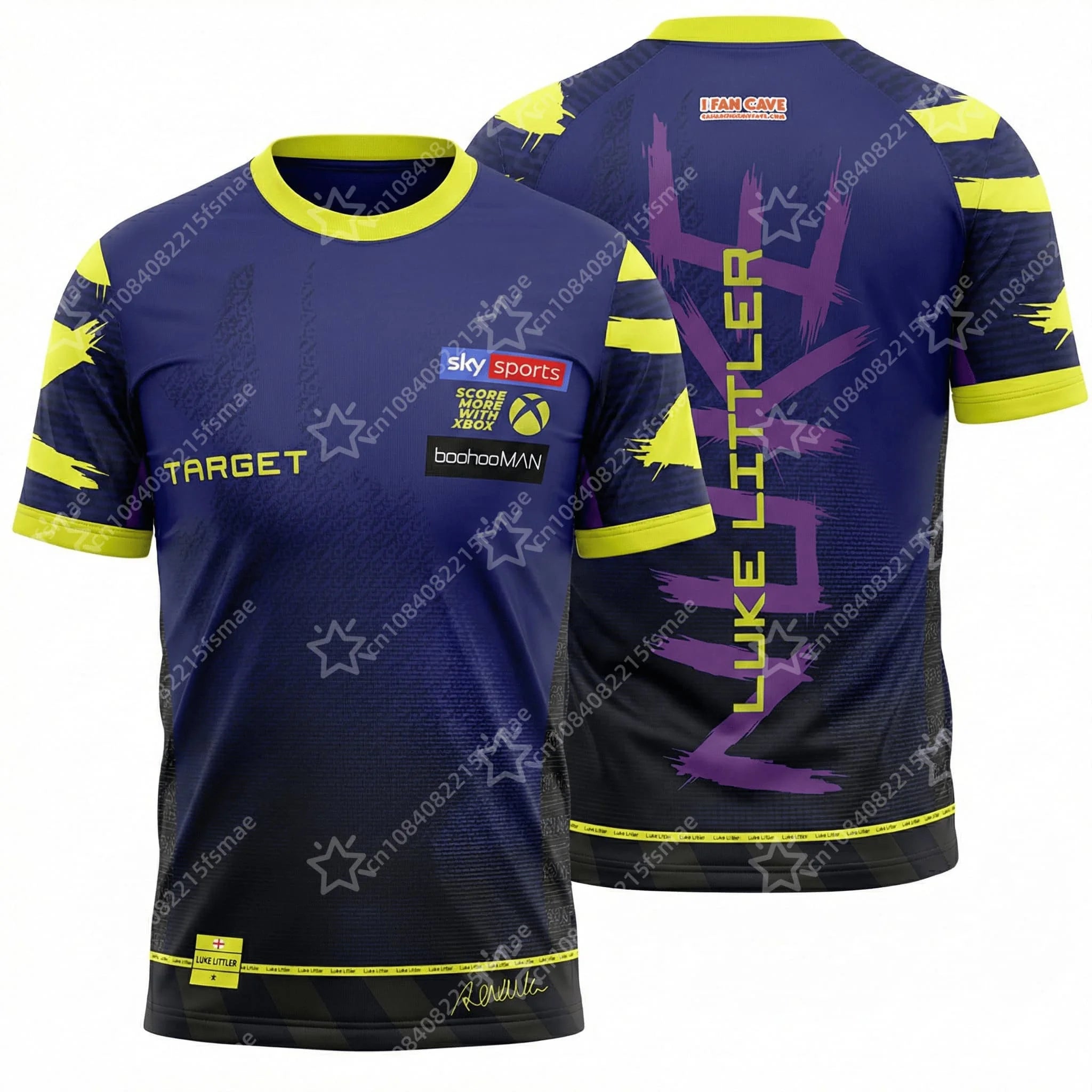 T-Shirt Fan Luke Littler "The Nuke" PDC Darts 2026 – Maillot Imprimé 3D Manches Courtes Homme