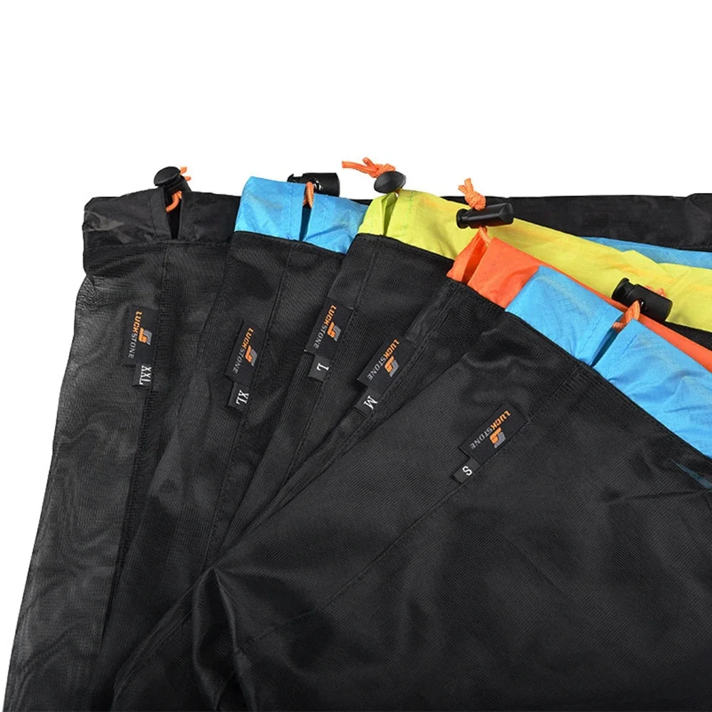 Ultraleichter Nylon-Netzbeutel mit Kordelzug – Aufbewahrungsschlafsack für Reise, Wandern, Camping, Outdoor S/M/L/XL/XXL