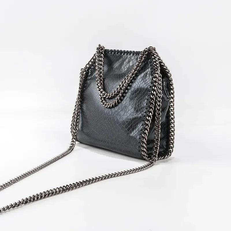 Damen-Handtasche, gesteppt, Kette – Umhängetasche Designer Luxus Chic