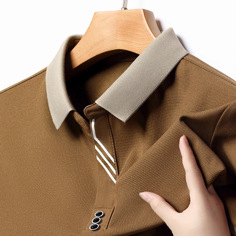 Polo Homme Couleur Unie Manches Courtes Été – Top Casual Fashion Confortable Business & Loisirs | Mode Homme
