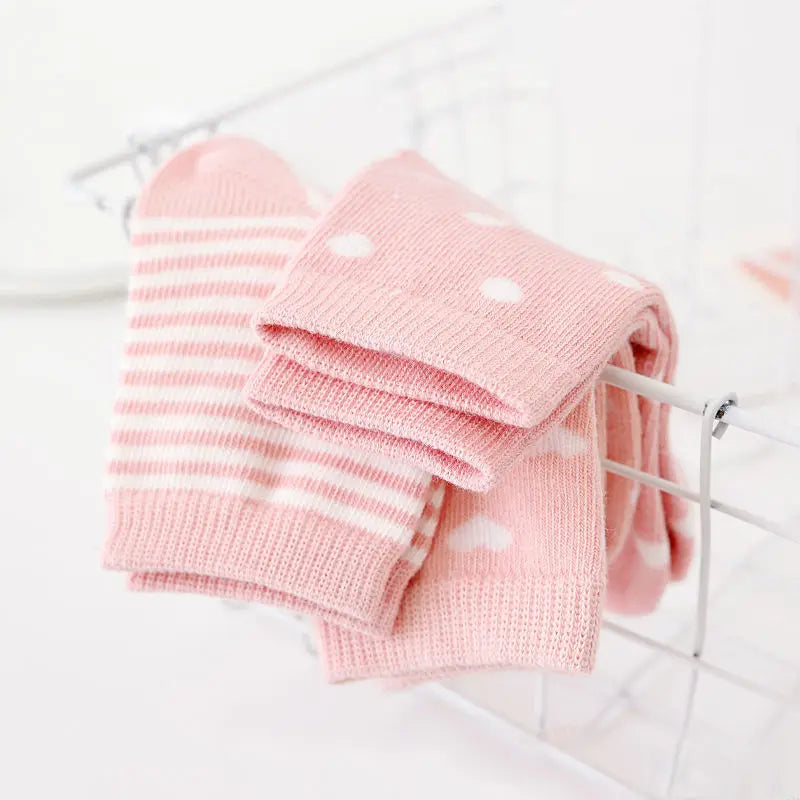 5er-Pack Kindersocken Baumwolle Tiermuster – Frühling Herbst Baby Jungen Mädchen 0-6 Jahre