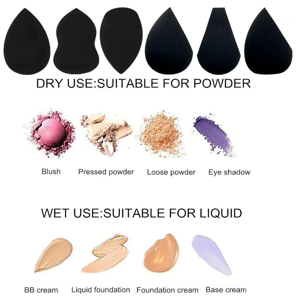 Éponge Maquillage Puff – Fond de Teint, Correcteur & Poudre | Application Douce